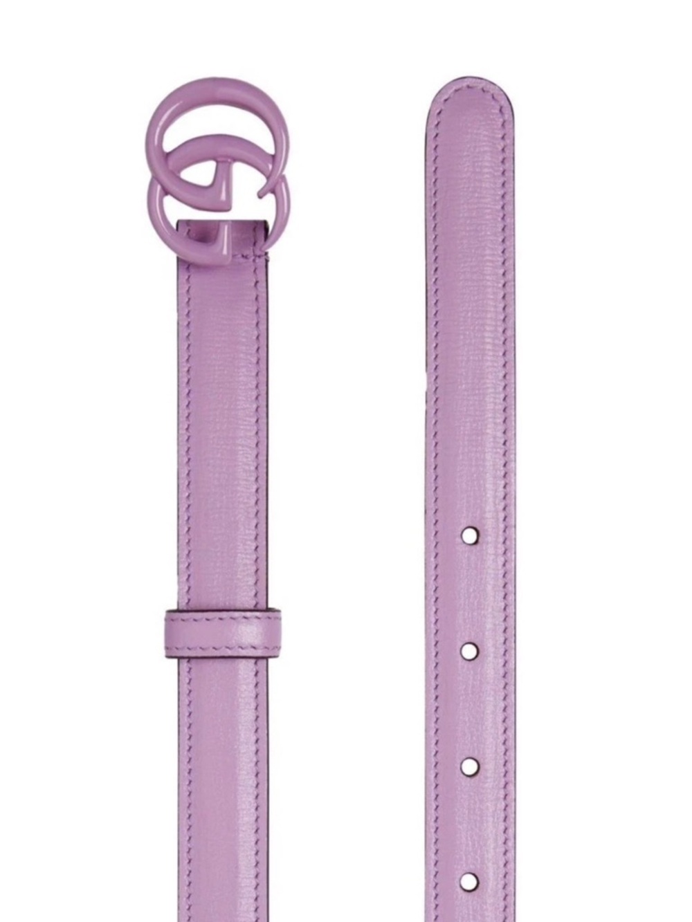 Gucci GG Marmont Buckle Belt 2mm lavender purple 90mm - Picture 2 of 8